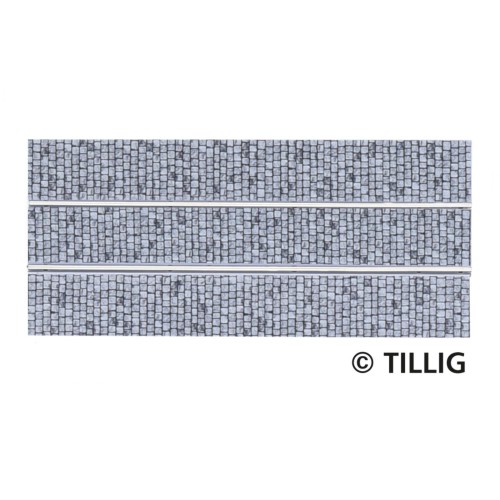 Tillig AKTION 87511 - Straßenbahn Gleis gerade einspurig 105,6 mm - Pflastersteinstruktur Tillig AKTION 87511 - Straßenbahn Gleis gerade einspurig 105,6 mm - Pflastersteinstruktur