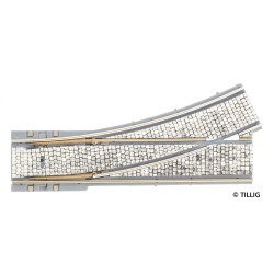 Tillig AKTION 87583 - Straßenbahn WL Weiche links R250/25° - Pflastersteinstruktur