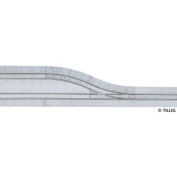 Tillig AKTION 87611 -Straßenbahn Gleis ALI Ausweiche einspurig links - Pflastersteinstruktur
