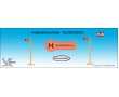 BundesBus - Haltestellenschild mit Fahrplanhalter - Set 4 Stück BundesBus - Haltestellenschild mit Fahrplanhalter - Set 4 Stück